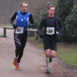 Clumber Duathlon 11 - 1st & 2nd Image Frontpage Eventual winner Julian Lings (34) & runner up Hugh Mackenzie (87)
